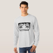 漫画イラスト 心の窓 瞳 Tシャツ (正面フル)