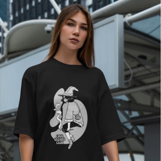 漫画ウィザードガールファンタジー Tシャツ