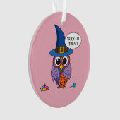 漫画ウィザードフクロウ – トリックまたは治療 オーナメント (正面)