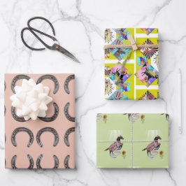 漫画ウマ包装紙シート ラッピングペーパーシート