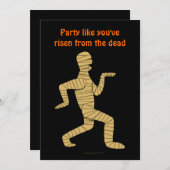 漫画エおもしろいジプトミイラミピラミッズカスタム 招待状 (正面/裏面)