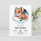 漫画エレガンスデジタルドラゴン1st誕生日 招待状 (スタンド正面)