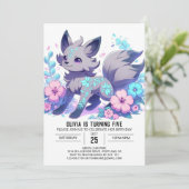 漫画エレガントウルフデジタル誕生日 招待状 (スタンド正面)