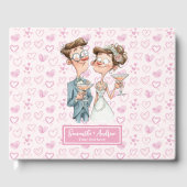 漫画エレガントカップル結婚のゲストブック ゲストブック (正面)