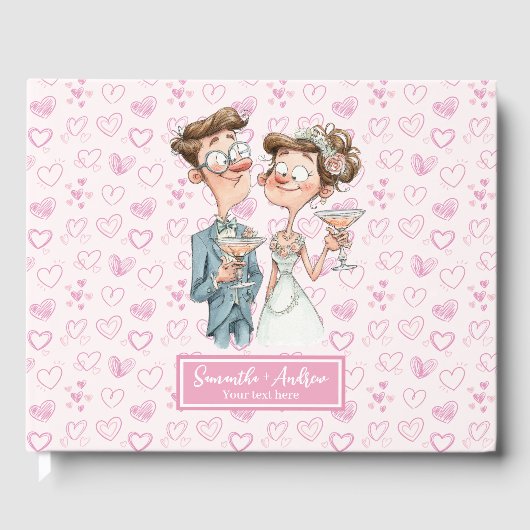 漫画エレガントカップル結婚のゲストブック ゲストブック (正面)