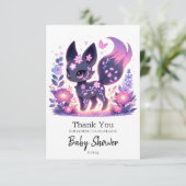 漫画エレガントキツネベビーシャワー サンキューカード (スタンド正面)