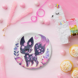 漫画エレガントキツネベビーシャワー ペーパープレート