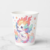 漫画エレガントドラゴン赤ちゃんシャワー 紙コップ (正面)