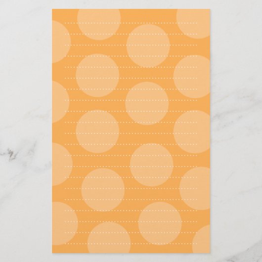 漫画オレンジのキリン子供のドットありがとう 便箋 (裏面)