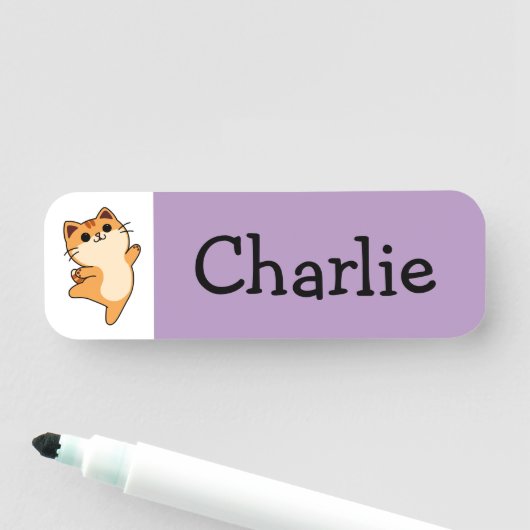 漫画オレンジキャットカスタム、紫 名札 (インサイチュ)