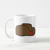 漫画カウボーイハット コーヒーマグカップ (左)