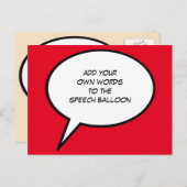 漫画カスタムの吹き出し ポストカード (正面/裏面)