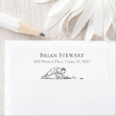 漫画カスタムゴルファー差出人住所 ラベル (インサイチュ)