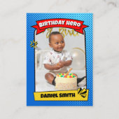 漫画カスタム誕生日トレーディングカード誕生日の好意 コーリングカード (正面)