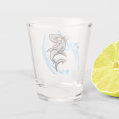 漫画カッコいいサメ ショットグラス (裏面)