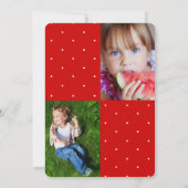 漫画カッコいいパーティーさくらんぼツインズ誕生日写真 招待状 (裏面)