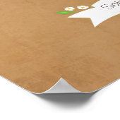 漫画カップル付きシグネチャーツリーポートレート ポスター (角)