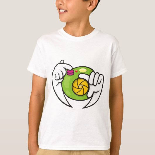漫画カメラ Tシャツ (正面)