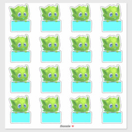 漫画カラフルかわいい動物のプランナーシール シール