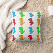 漫画カラフルの恐竜パターン クッション (ブランケット)