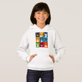 漫画カラフルの犬の繁殖グリッド (正面フル)