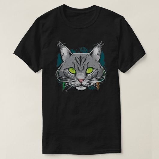 漫画カラフルの猫Tシャツ Tシャツ (デザイン正面)