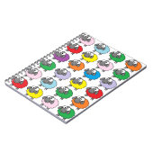 漫画カラフルの羊の模様 ノートブック (左側)