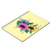 漫画カラフルの花 ノートブック (左側)