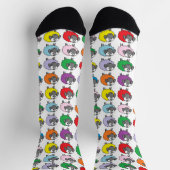 漫画カラフルの虹の羊 ソックス (上部)