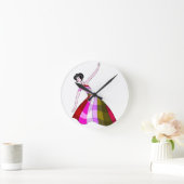 漫画カラフルキャラクターウォールクロック ラウンド壁時計 (ホーム)