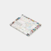 漫画カラフルキャラクターキッズパターン ポストイット (アングル)