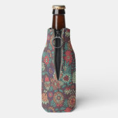 漫画カラフルスタイルの花柄 ボトルクーラー (ボトル裏面)