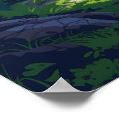 漫画カラフルスタイルイラストレーションポスター – 高 ポスター (角)