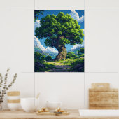 漫画カラフルスタイルイラストレーションポスター – 高 ポスター (キッチン)