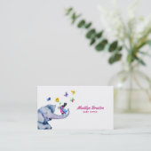 漫画カラフル動物 名刺 (スタンド正面)