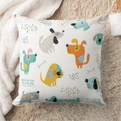 漫画カラフル犬装飾用クッション クッション (ブランケット)