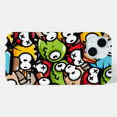 漫画カラフル鳥 Case-Mate iPhoneケース (裏面 (横))