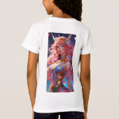 漫画カラフルTシャツ子供へ Tシャツ (裏面)