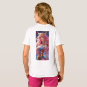 漫画カラフルTシャツ子供へ Tシャツ (裏面フル)