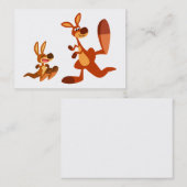 漫画カンガルーパパとソンACEO/ビジネスカード コーリングカード (正面/裏面)