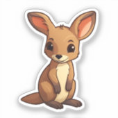 漫画カンガルー シール (正面)