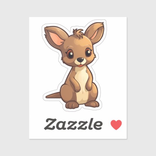 漫画カンガルー シール (シート)