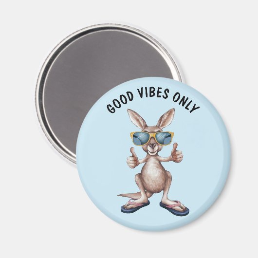 漫画カンガルー マグネット (正面/裏面)