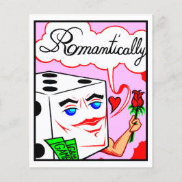 漫画カード#2084ラッキーサイコロアートプリント