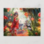 漫画ガールとバンブーフォレスト シーズンポストカード (正面)