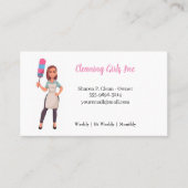 漫画ガールハウス清掃サービスの名刺 名刺 (正面)