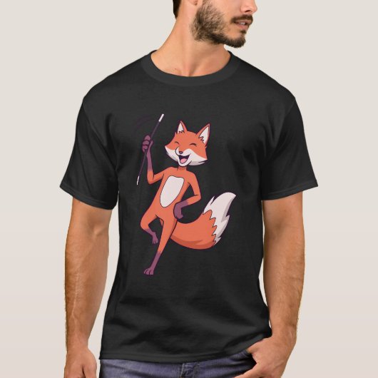 漫画キツネ巻き Tシャツ (正面)