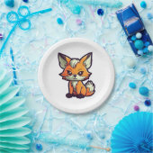 漫画キツネ ペーパープレート (パーティー)