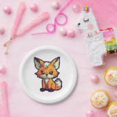 漫画キツネ ペーパープレート (パーティー)