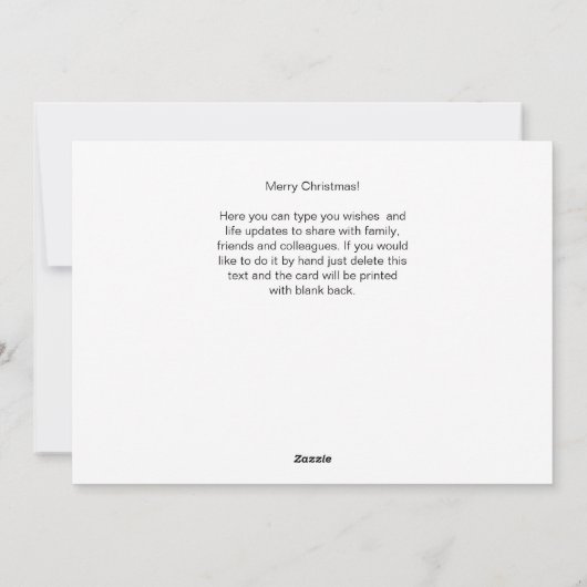 漫画キャットカワイイクリスマスキャンディーケーンカスタム文字 シーズンカード (裏面)